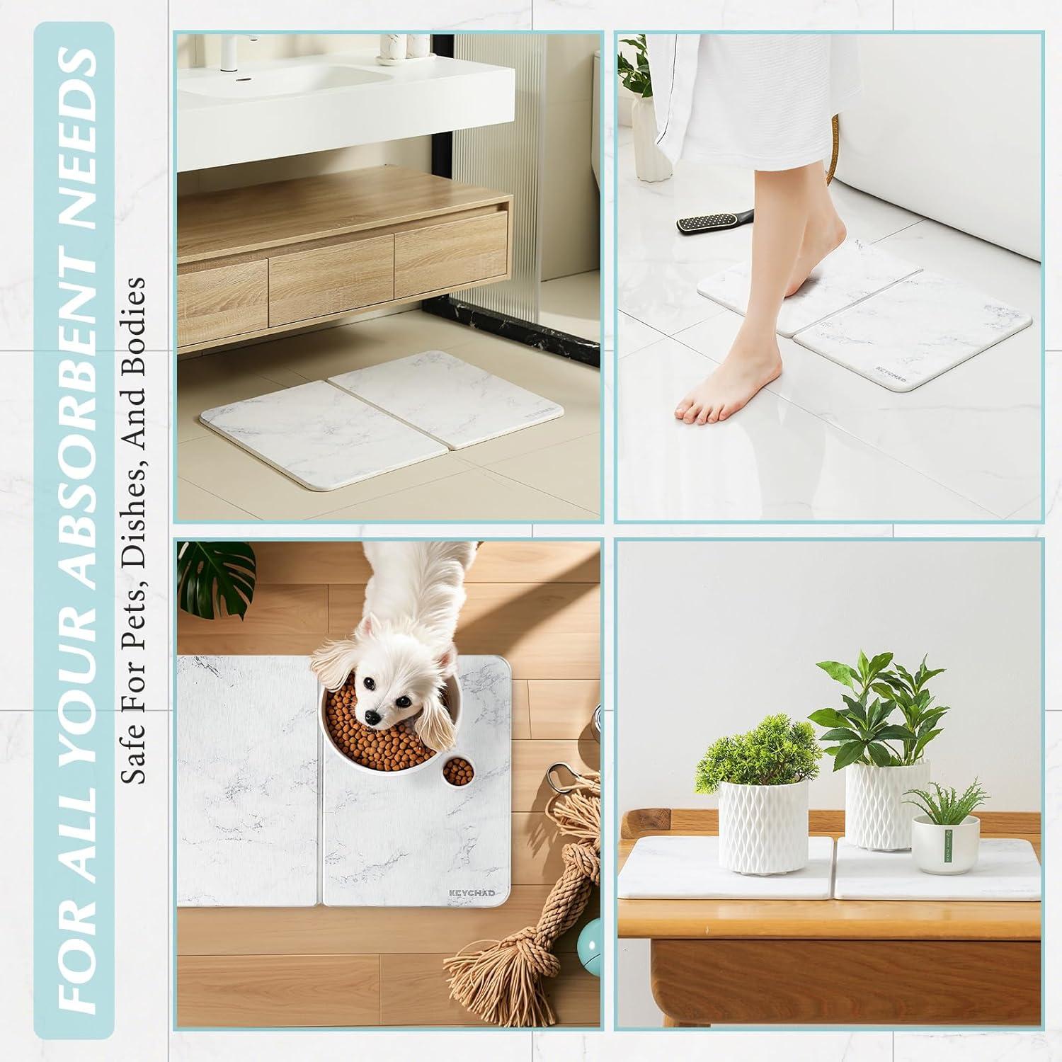 Alfombrilla de Secado de Platos KEYCHAD 56.8x37.6 cm Diatomita