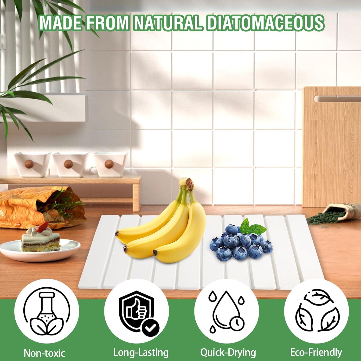 Alfombrilla de Secado de Piedra Diatomácea Grande Decorelement 60x39cm