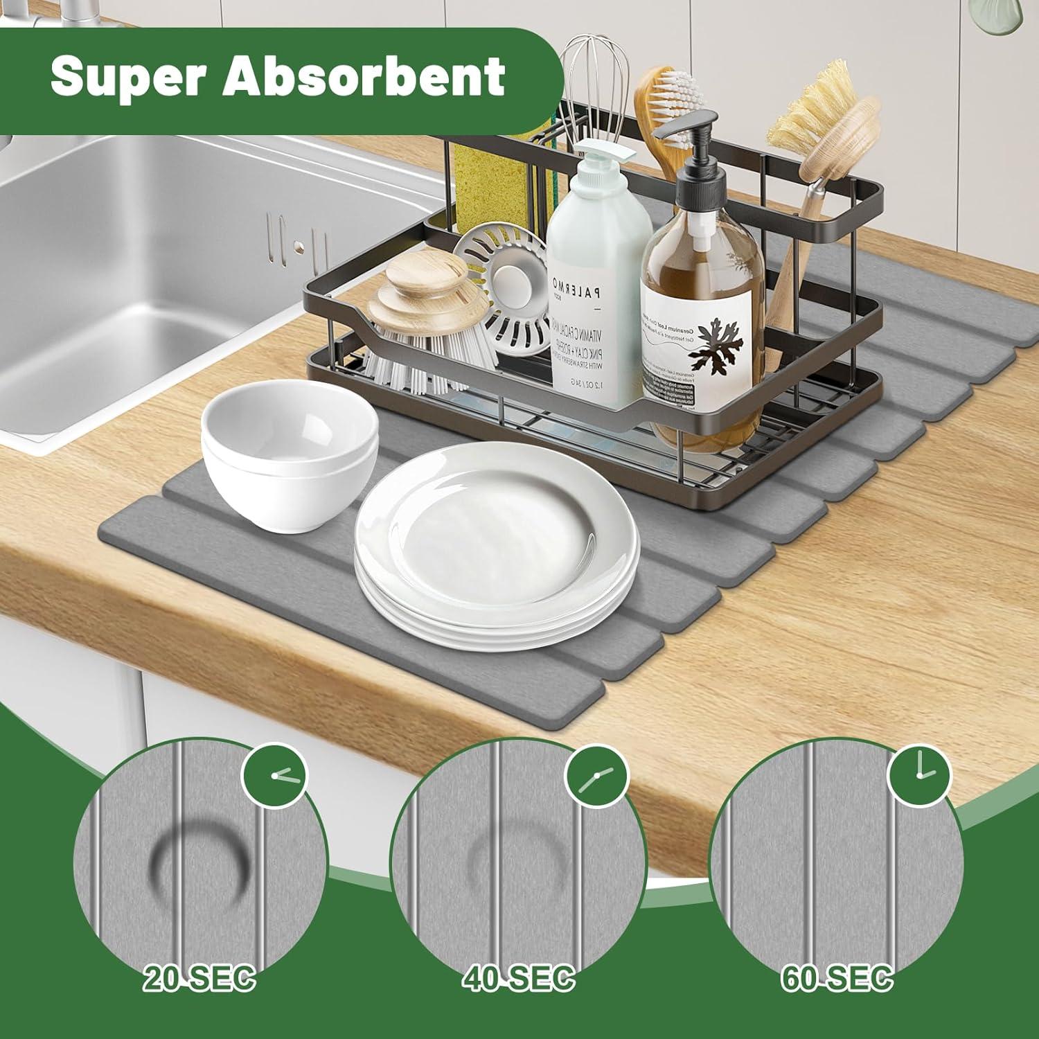 Alfombrilla de Secado de Piedra Hobychild 61x40.6 cm Ecológica