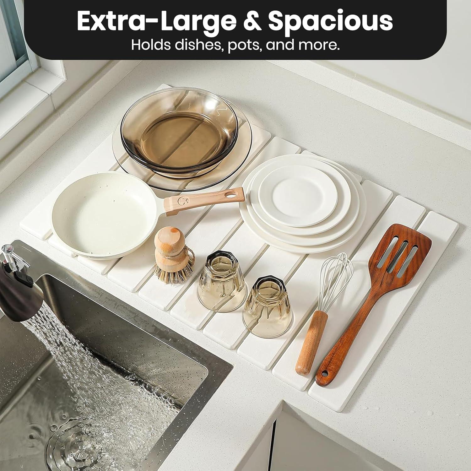 Alfombrilla de Secado de Piedra KichNest 61x41 cm Antideslizante