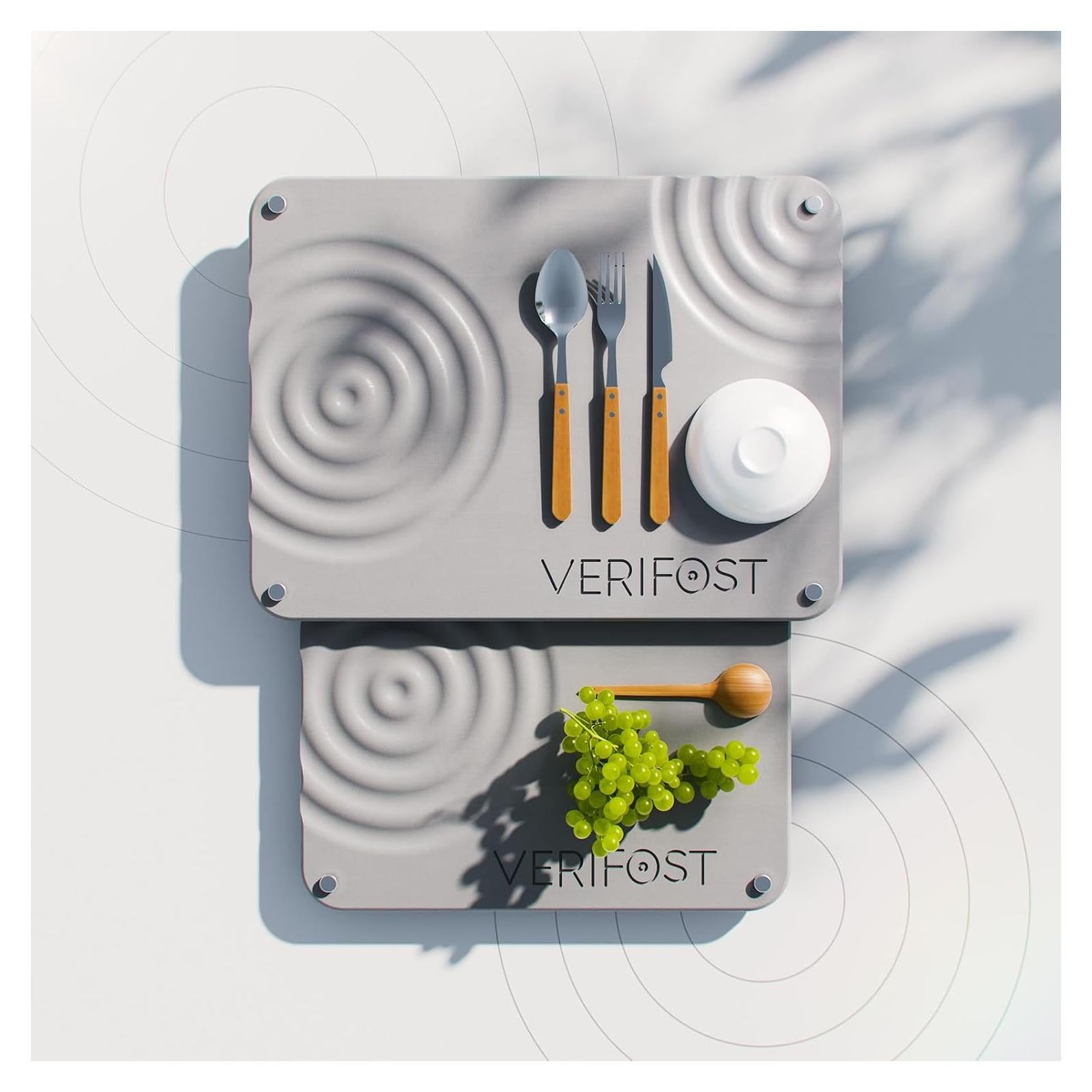 Alfombrilla de Secado de Piedra VERIFOST 2 Pcs 39.9x30cm Gris