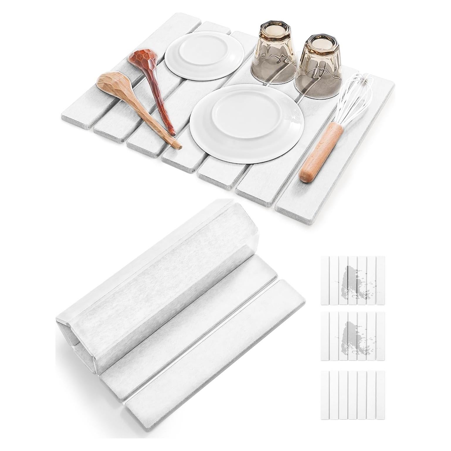 Alfombrilla de Secado de Platos Toki-dot 40.64x30.48cm Diatomácea