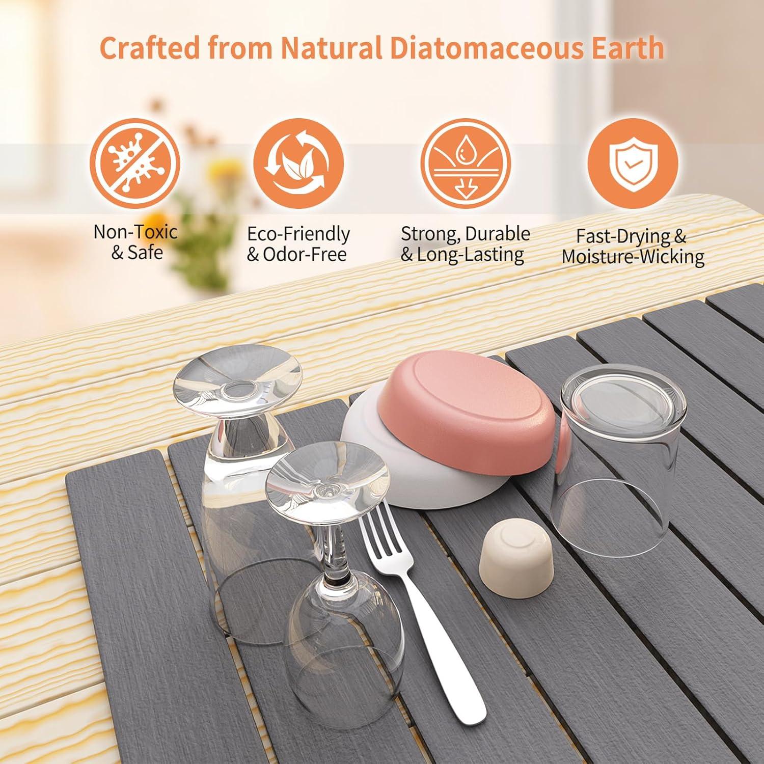 Alfombrilla de Secado Rápido HotFox de Piedra Diatomácea 39x6cm