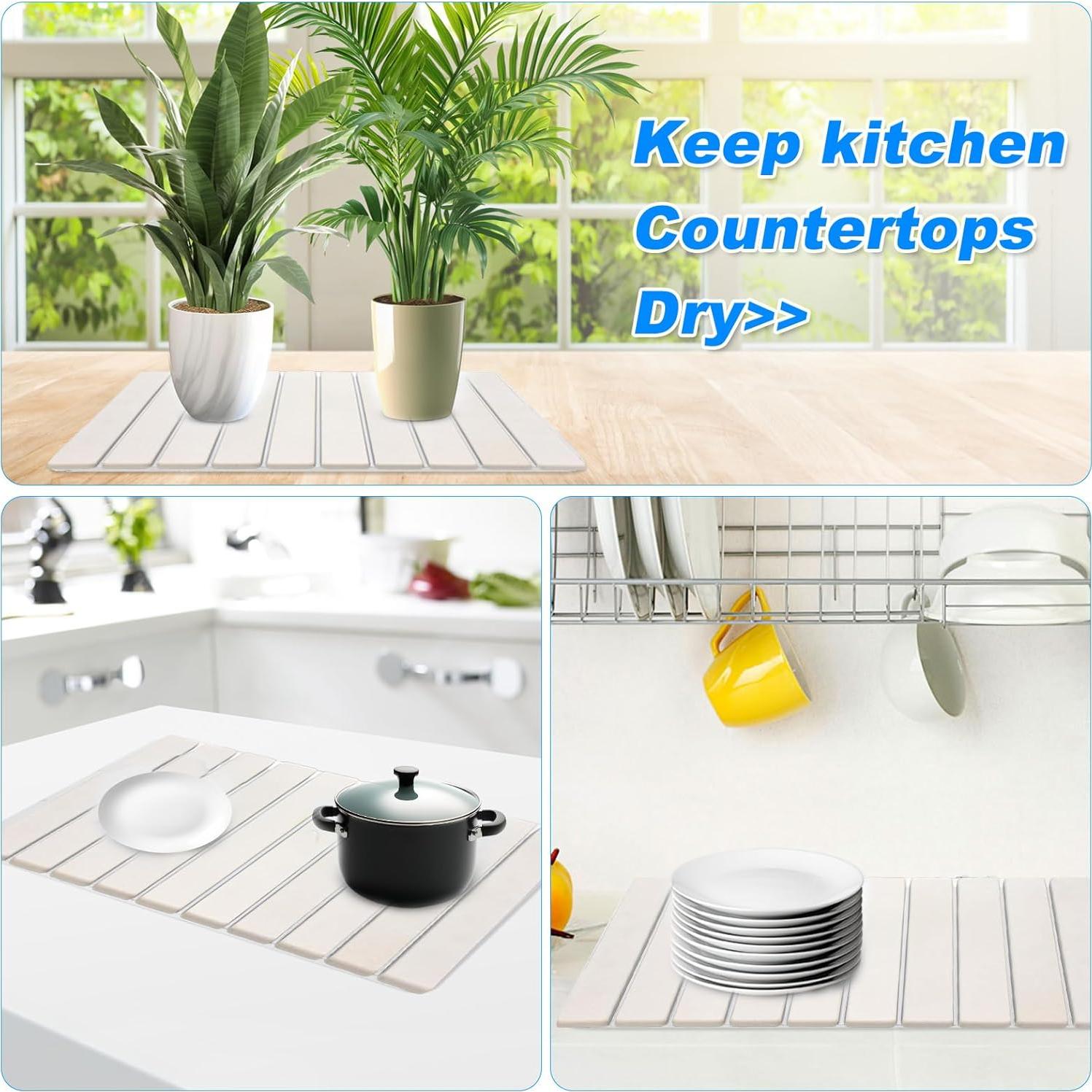 Alfombrilla de Secado de Platos Duztivb 61x41 cm Plegable