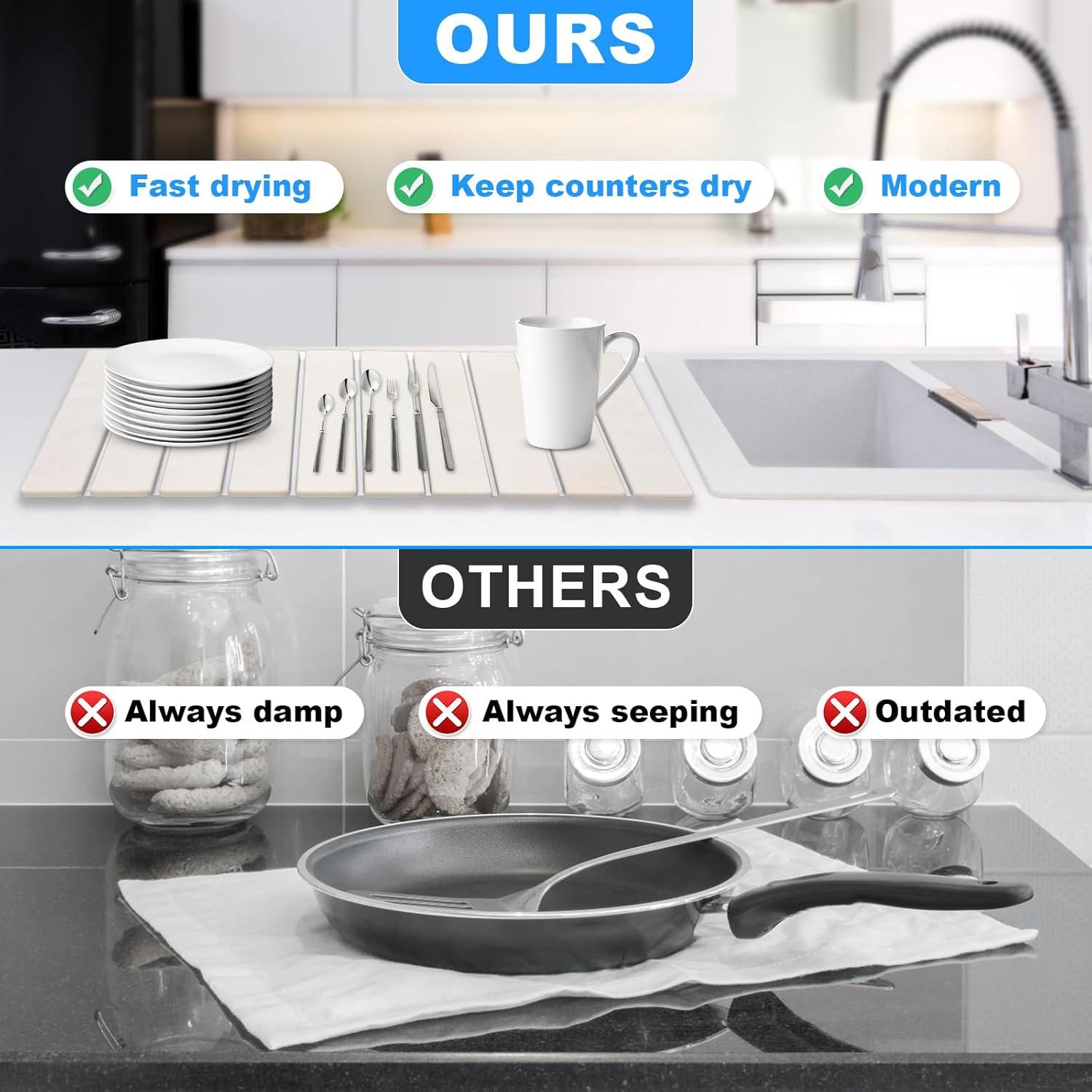 Alfombrilla de Secado de Platos Duztivb 61x41 cm Plegable