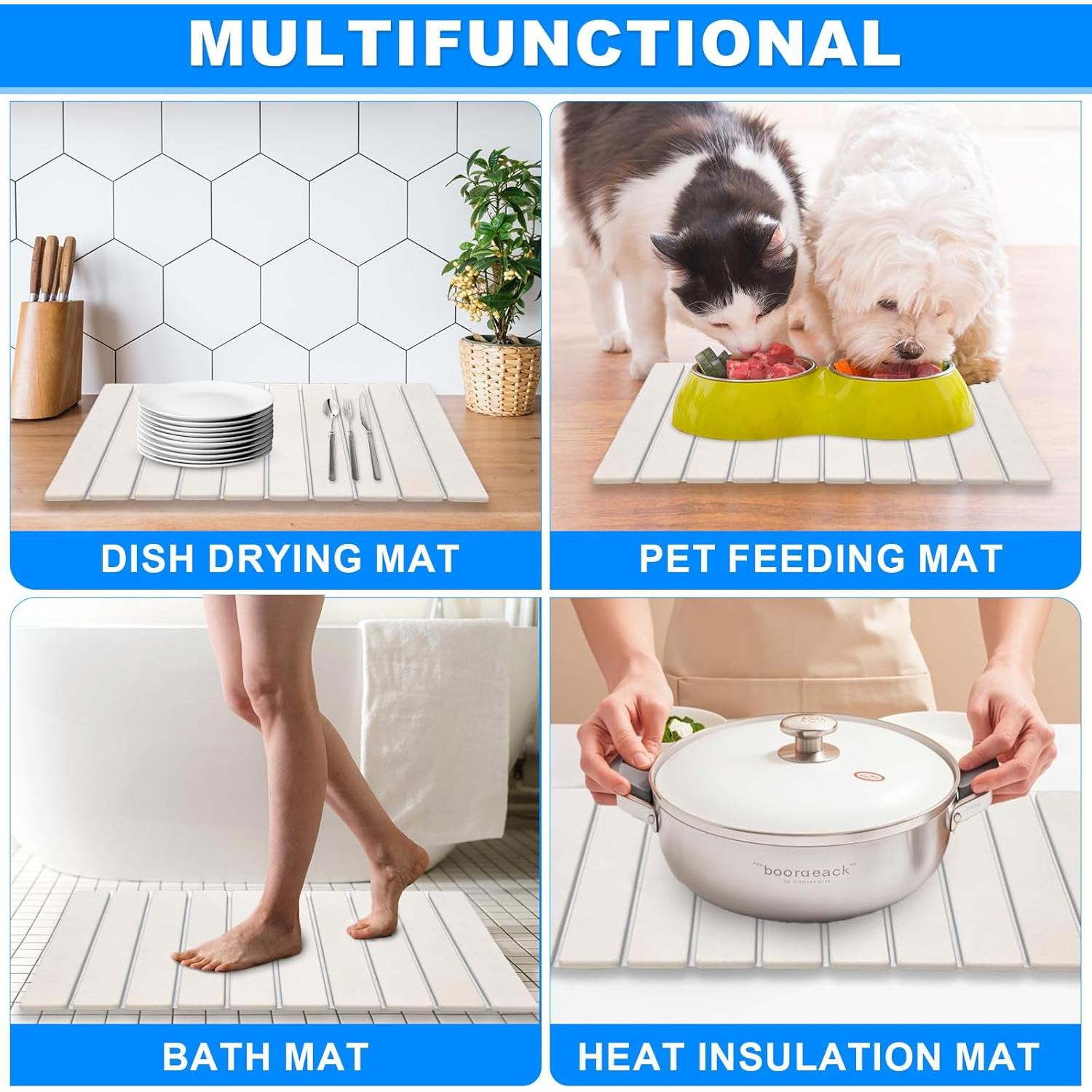 Alfombrilla de Secado de Platos Duztivb 61x41 cm Plegable