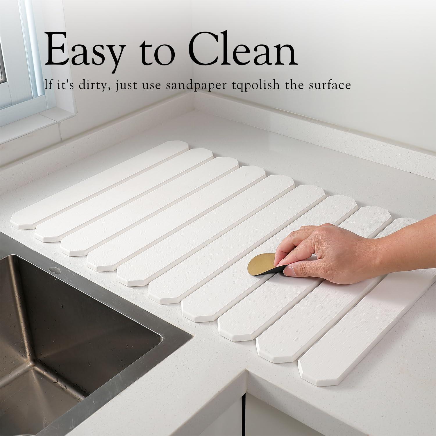 Alfombrilla de Secado de Platos Diatomácea BSTUR 60x39cm Ecológica