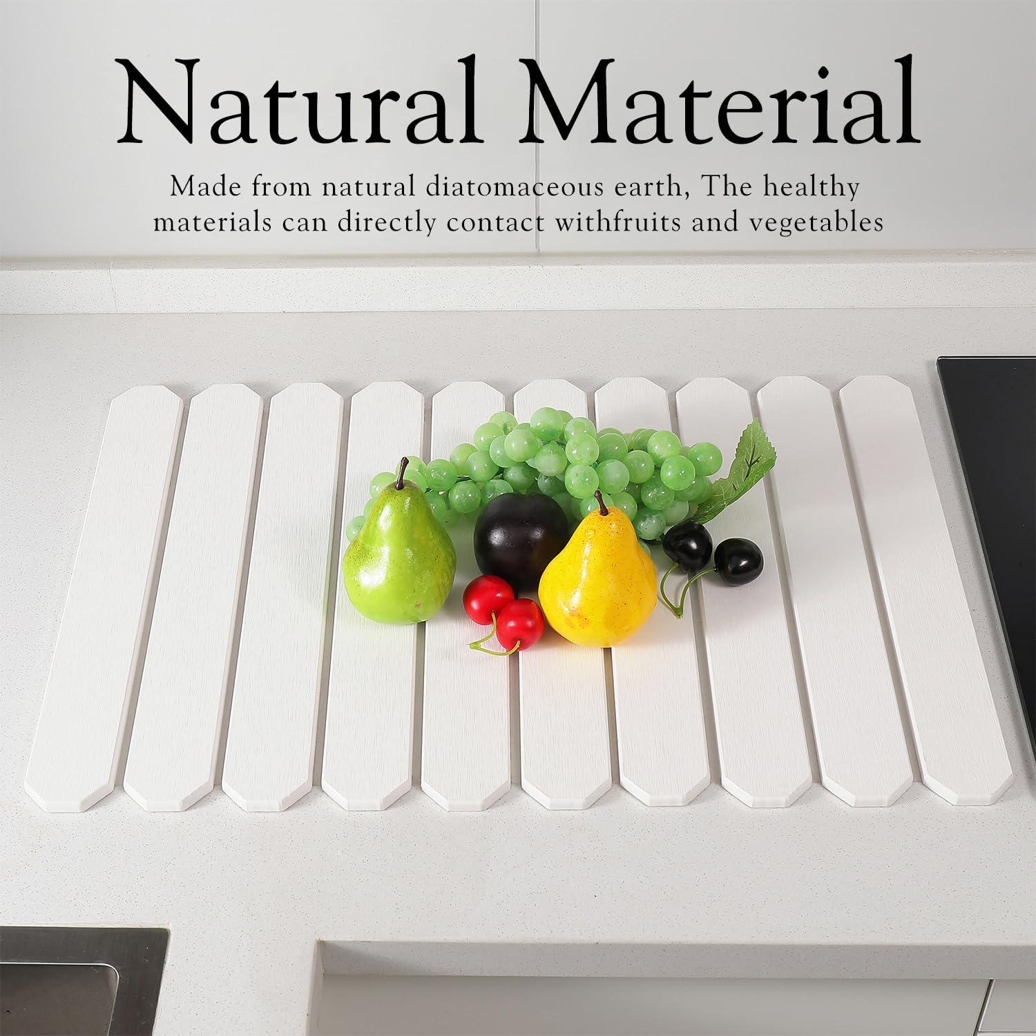 Alfombrilla de Secado de Platos Diatomácea BSTUR 60x39cm Ecológica