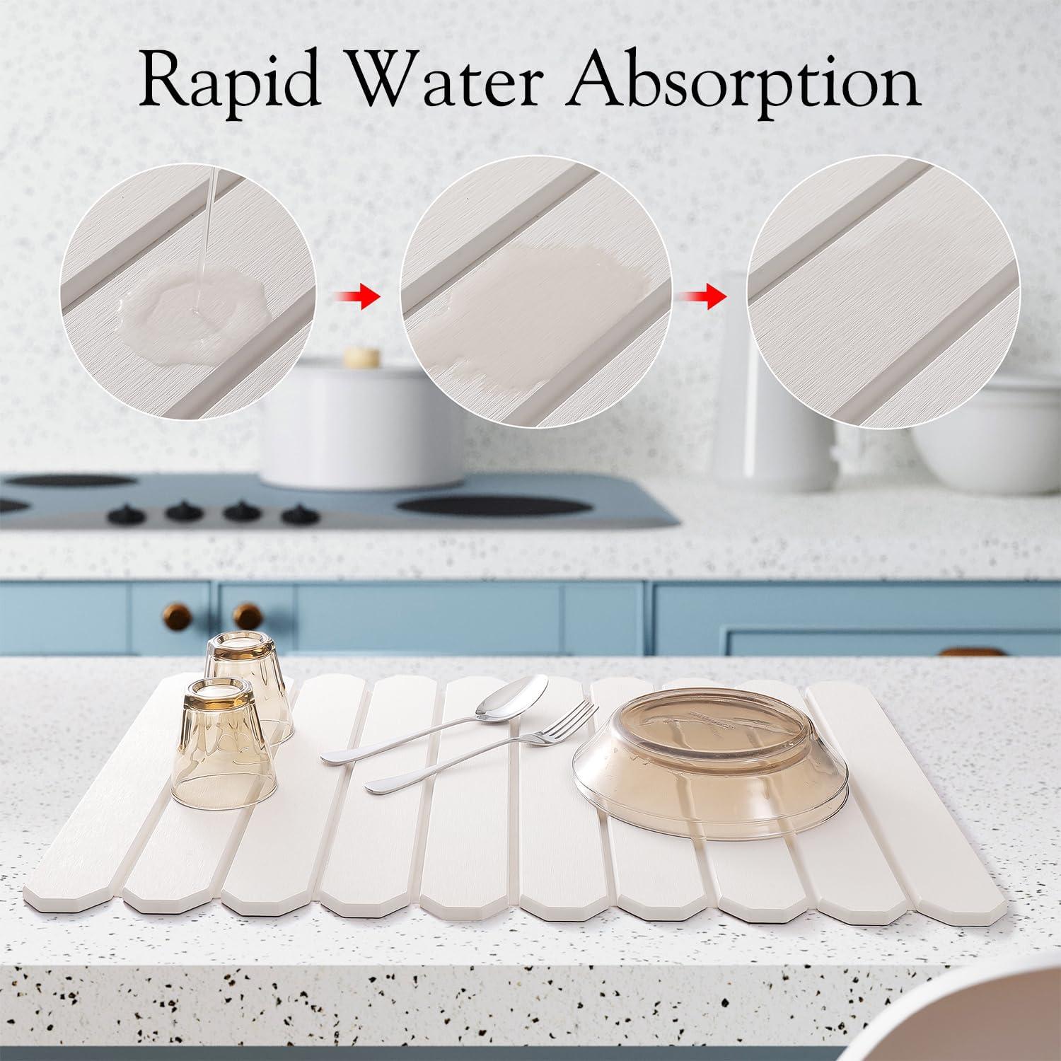 Alfombrilla de Secado de Platos Diatomácea BSTUR 60x39cm Ecológica