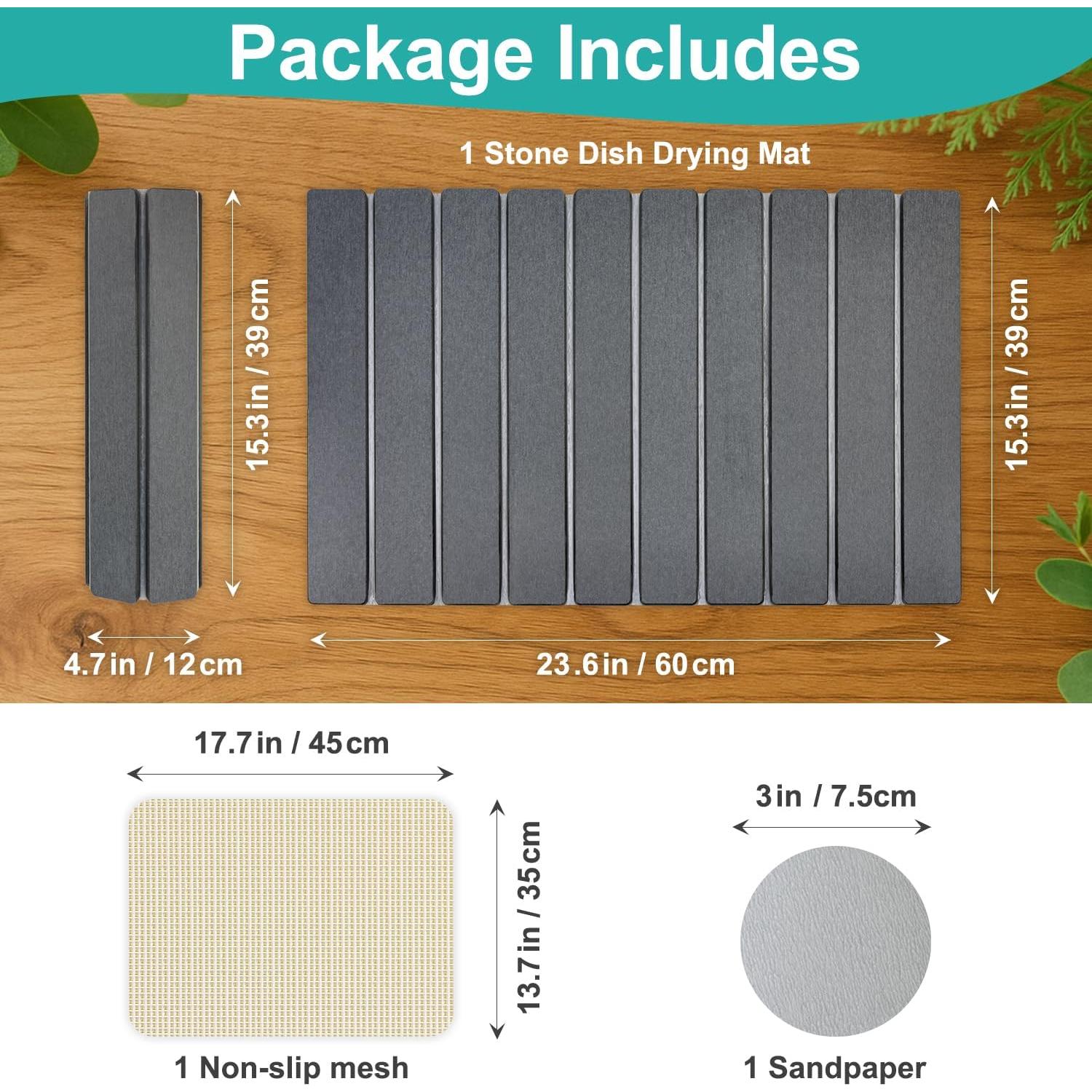 Alfombrilla de Secado de Platos Deceram 60x39 cm Ecológica