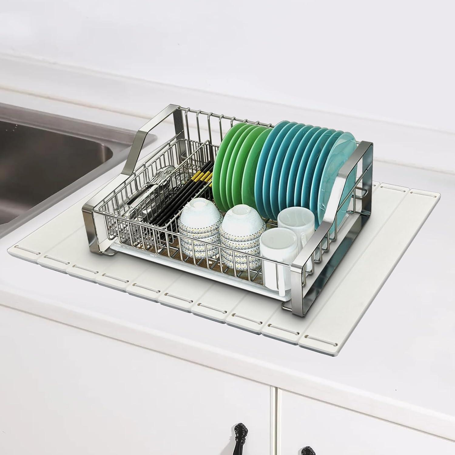 Alfombrilla de Secado de Platos ZNCZHZN 56x41cm Piedra Diatomácea