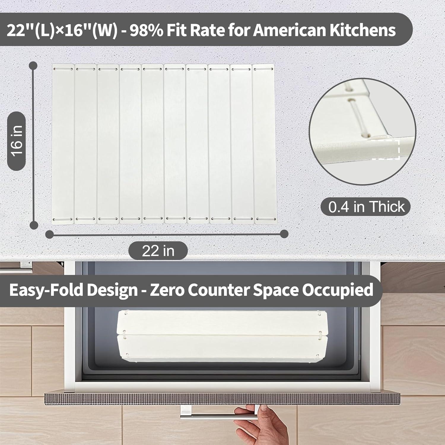 Alfombrilla de Secado de Platos ZNCZHZN 56x41cm Piedra Diatomácea