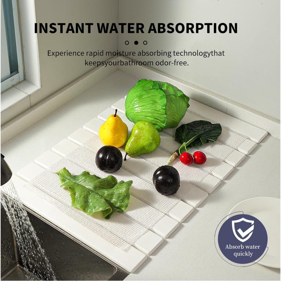 Alfombrilla de Secado de Piedra Sourcefge 61x40 cm Absorbente