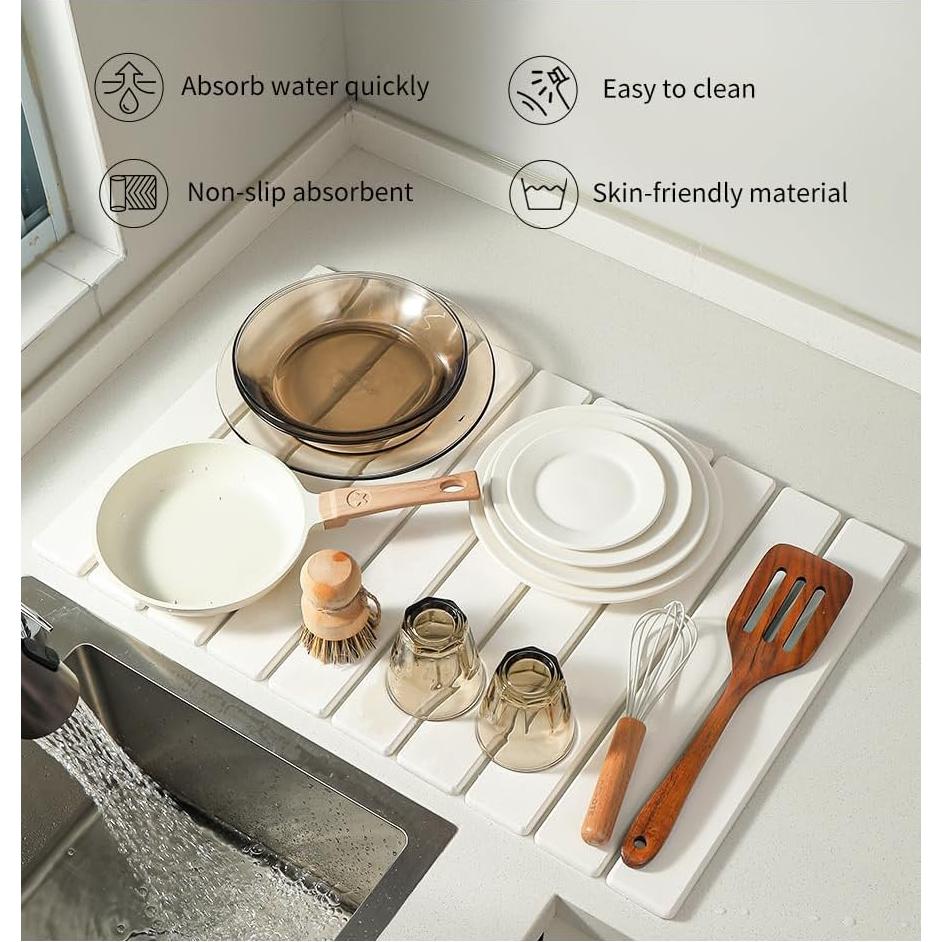 Alfombrilla de Secado de Piedra Sourcefge 61x40 cm Absorbente