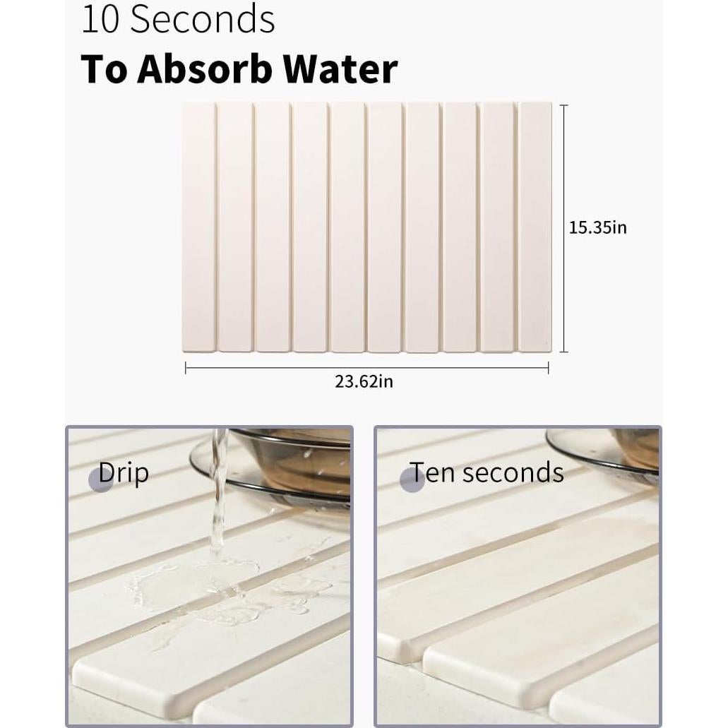 Alfombrilla de Secado de Piedra Sourcefge 61x40 cm Absorbente