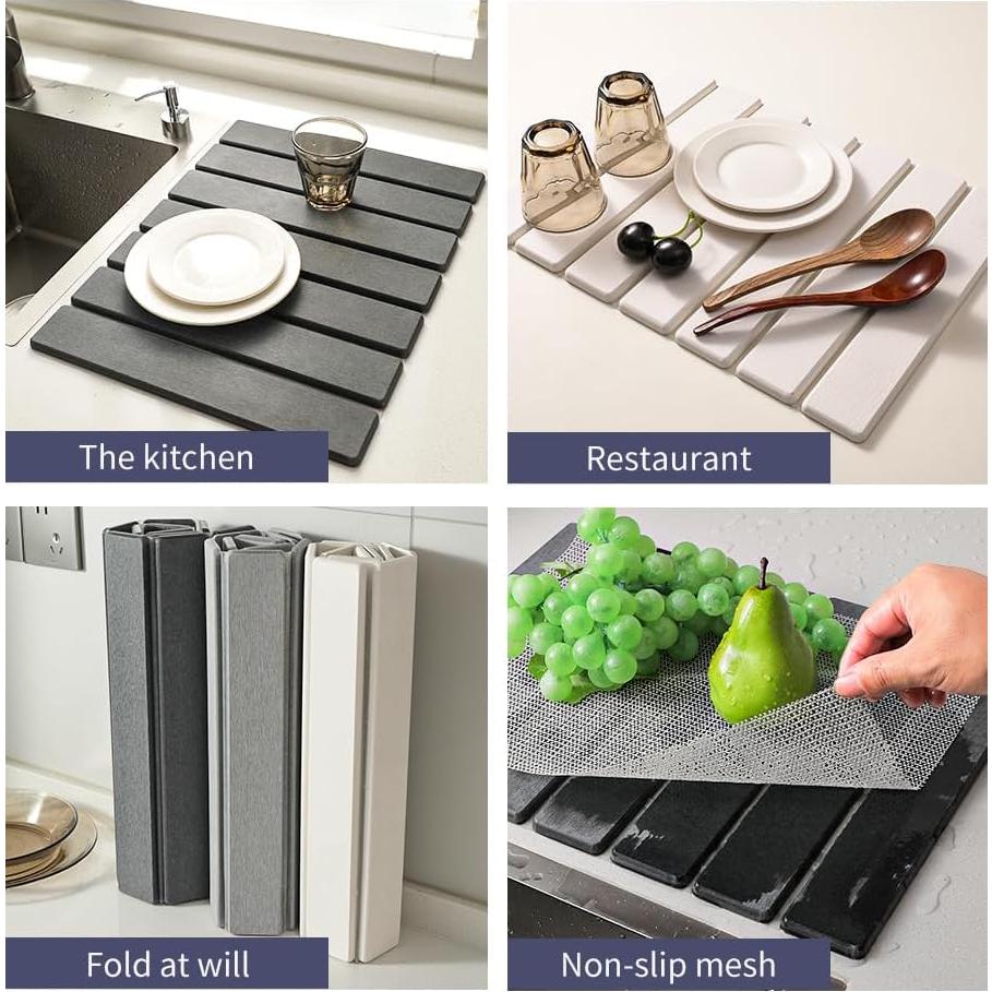 Alfombrilla de Secado de Piedra Sourcefge 61x40 cm Absorbente