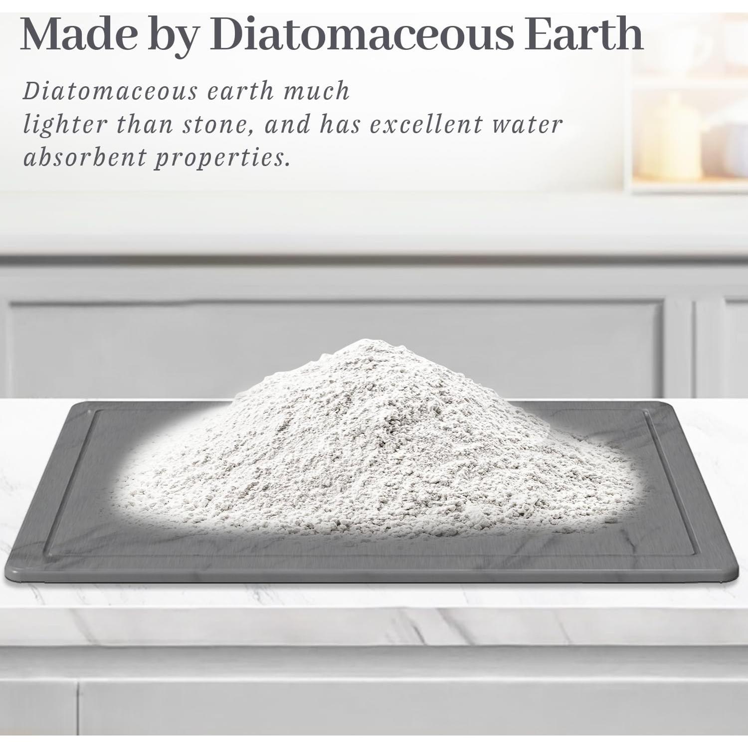 Alfombrilla de Secado de Platos PoYang 50.8x40.6cm Diatomácea