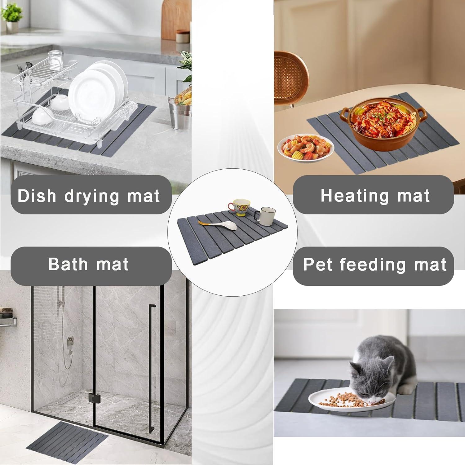 Alfombrilla de Secado de Piedra DGFHOB 61x40.6 cm Ecológica