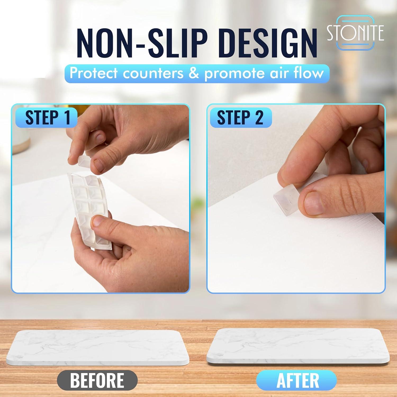 Alfombrilla de Secado de Piedra STONITE 40 x 30 cm Absorbente