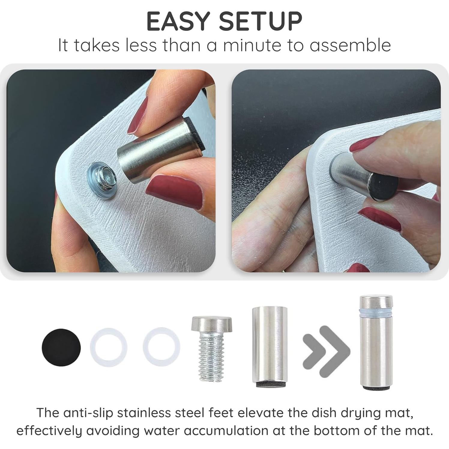 Alfombrilla de Secado Skrola Stone 40.6 x 30.5 cm Ecológica