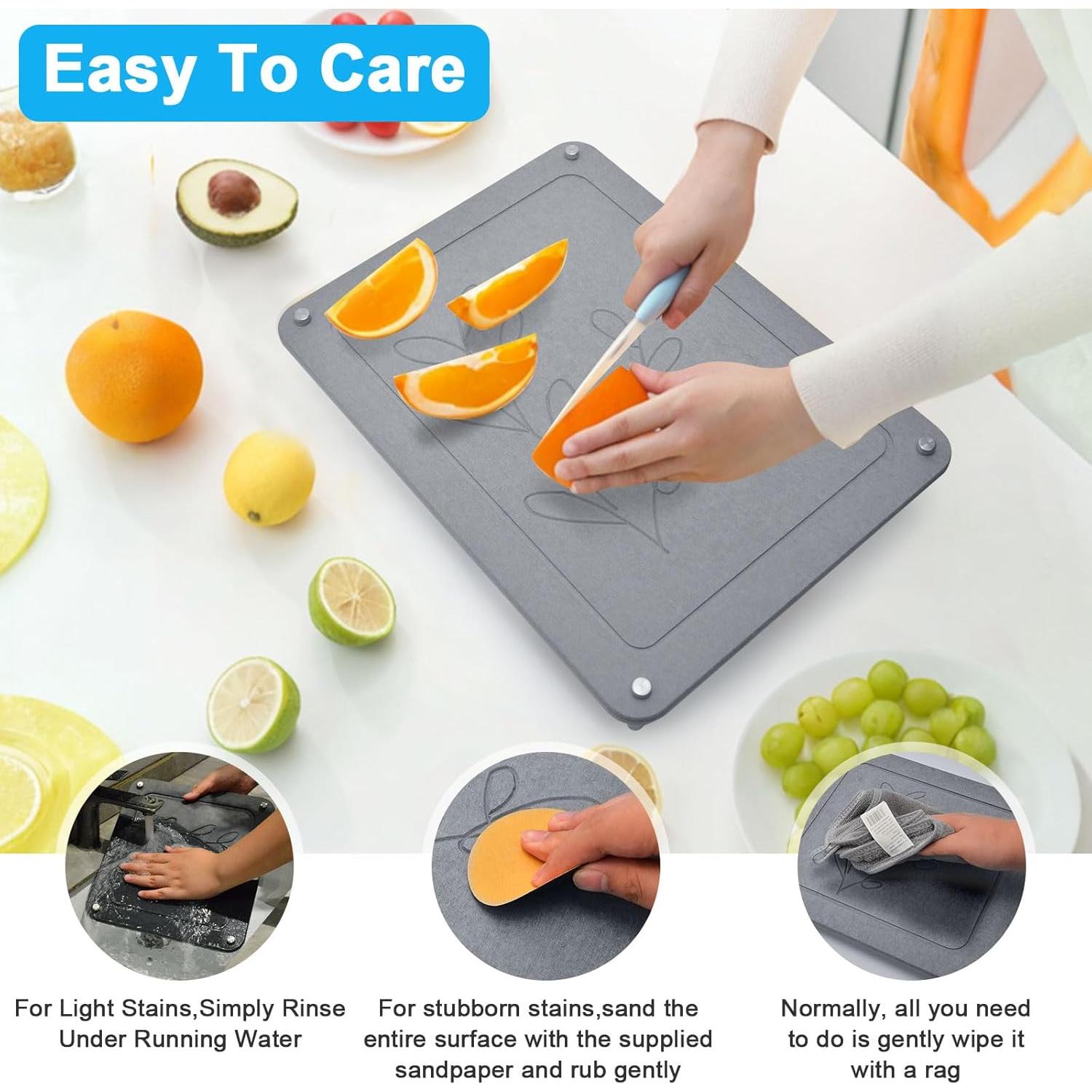 Juego de 3 Alfombrillas de Secado de Piedra Wishfly - Antideslizantes