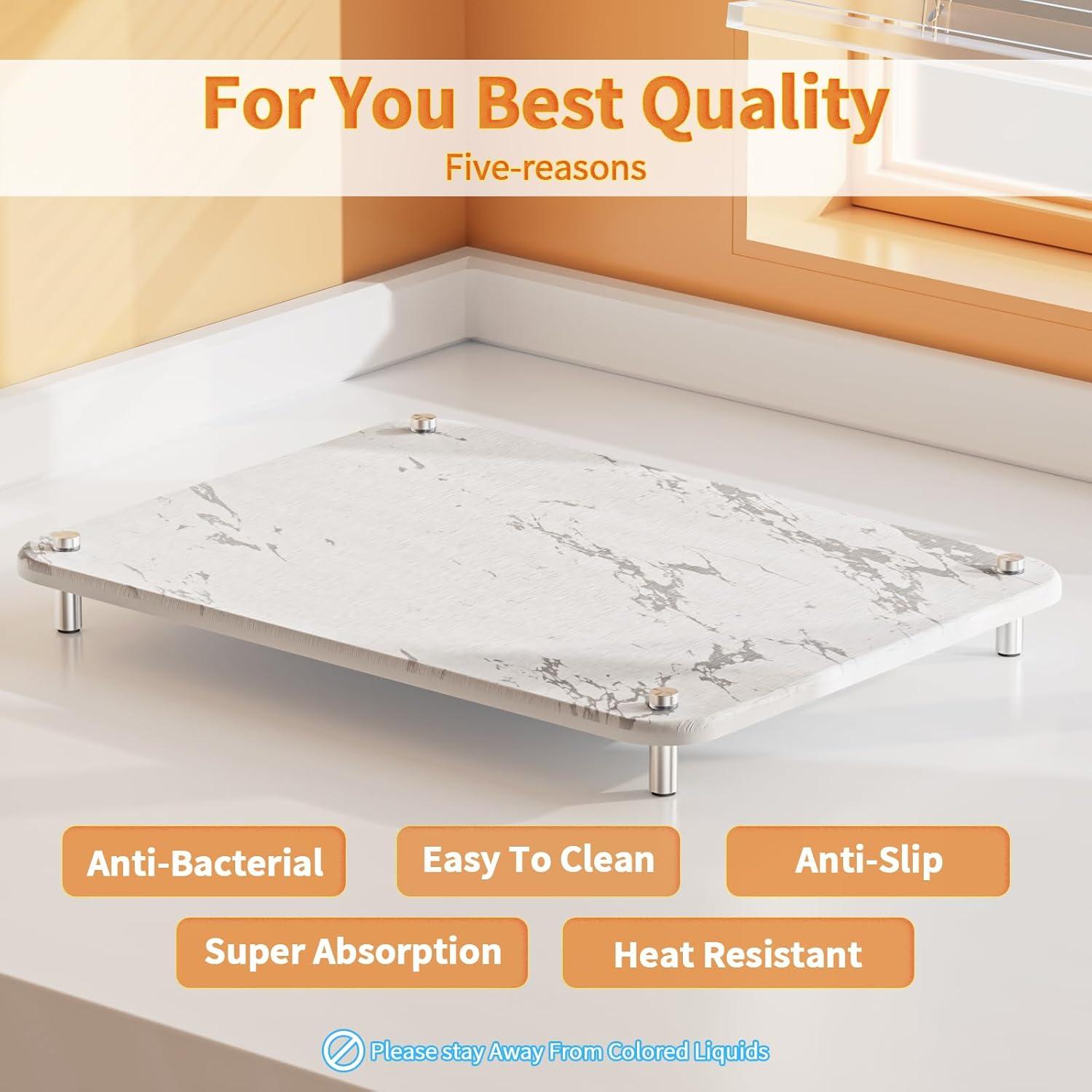 Alfombrilla de Secado de Platos XBUXAIOZL 40.6x30 cm Ecológica