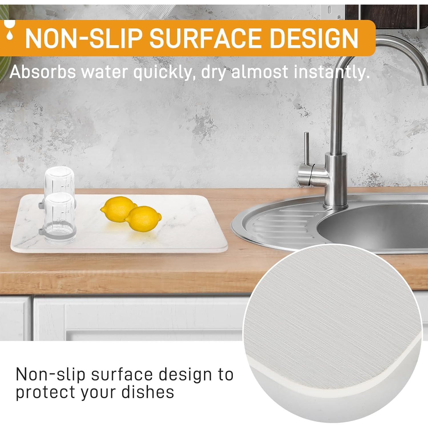 Alfombrilla de Secado de Platos LPRM 40x30 cm Antideslizante