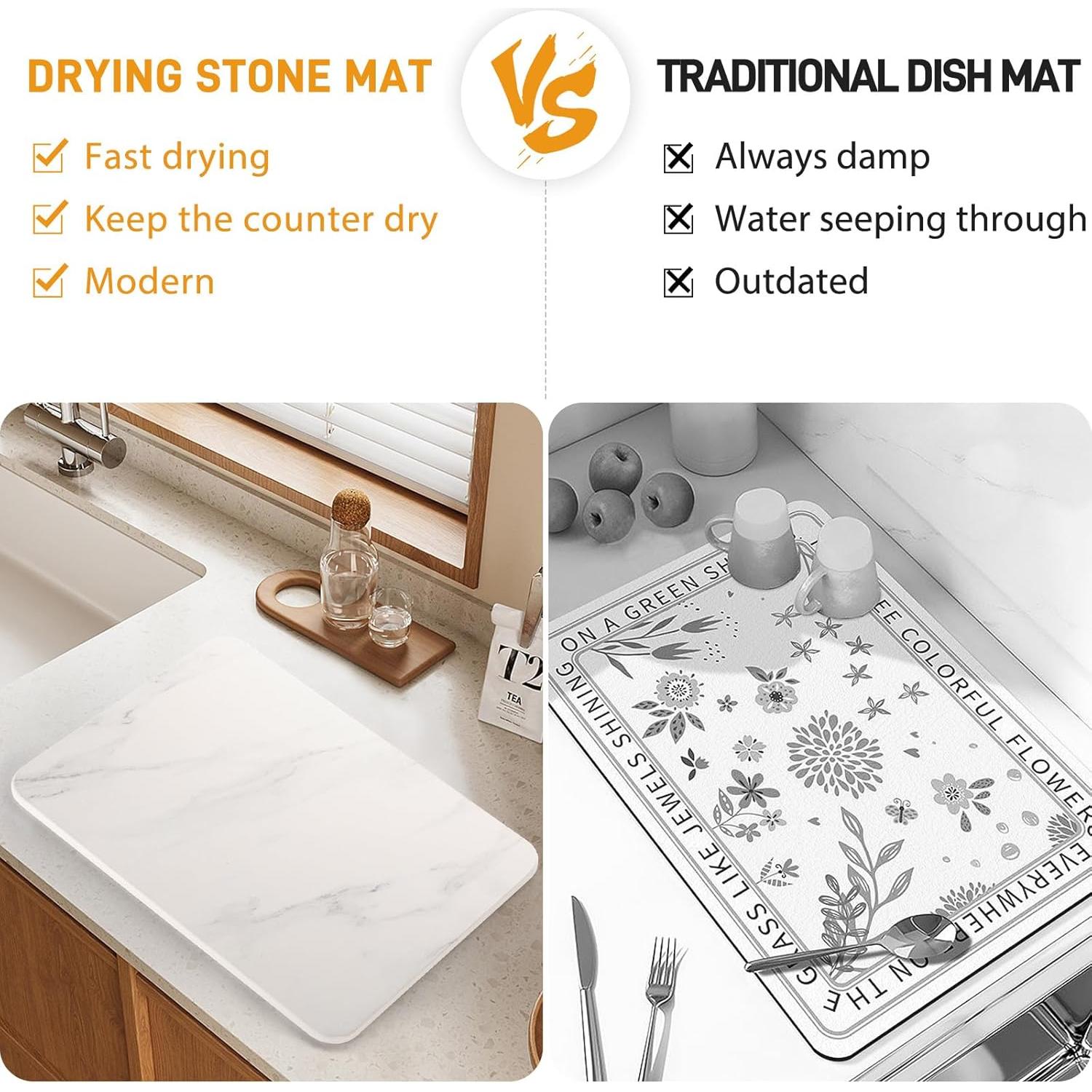 Alfombrilla de Secado de Platos LPRM 40x30 cm Antideslizante