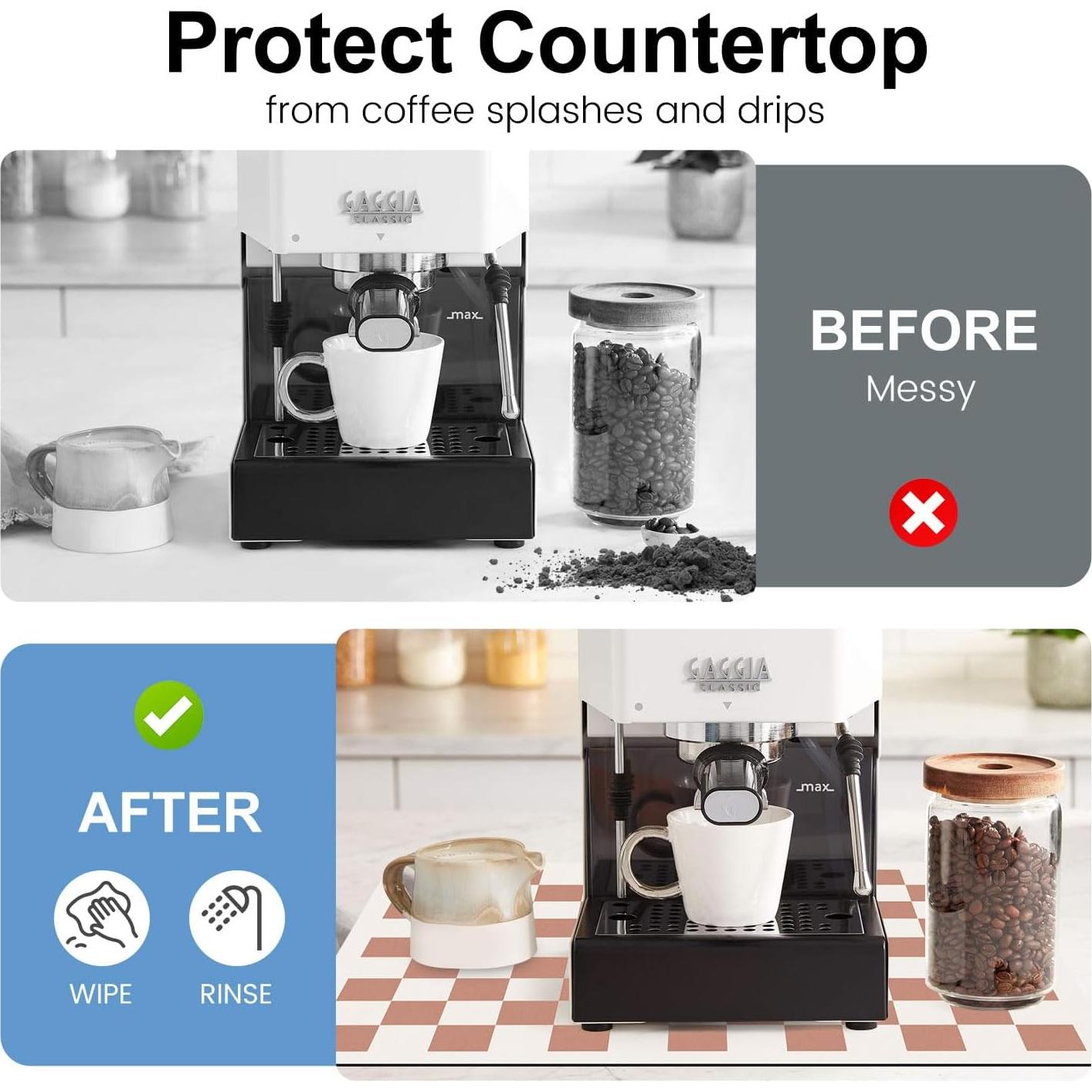 Alfombrilla absorbente de diatomita Clinuse 40x60 cm Beige Cuadros