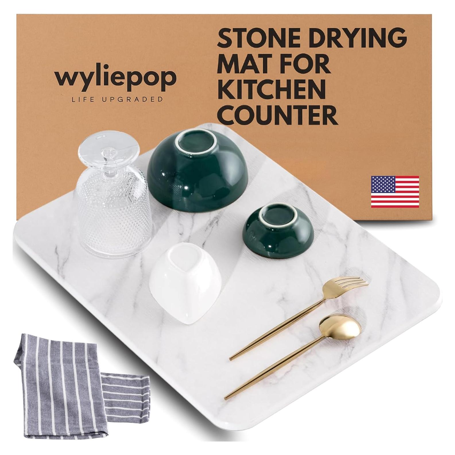 Alfombrilla de Secado de Piedra Diatomácea Wyliepop 30x45cm