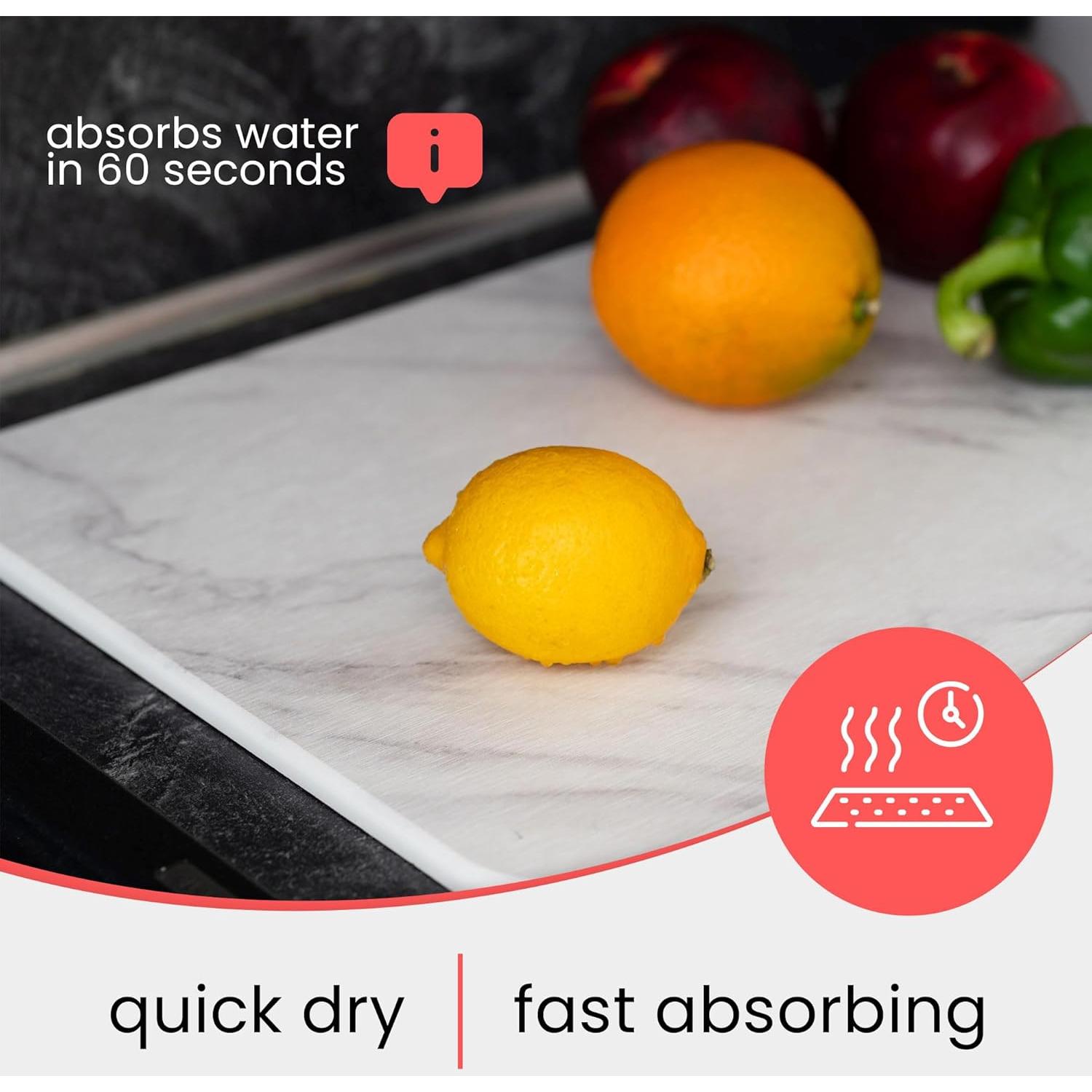 Alfombrilla de Secado de Piedra Diatomácea Wyliepop 30x45cm