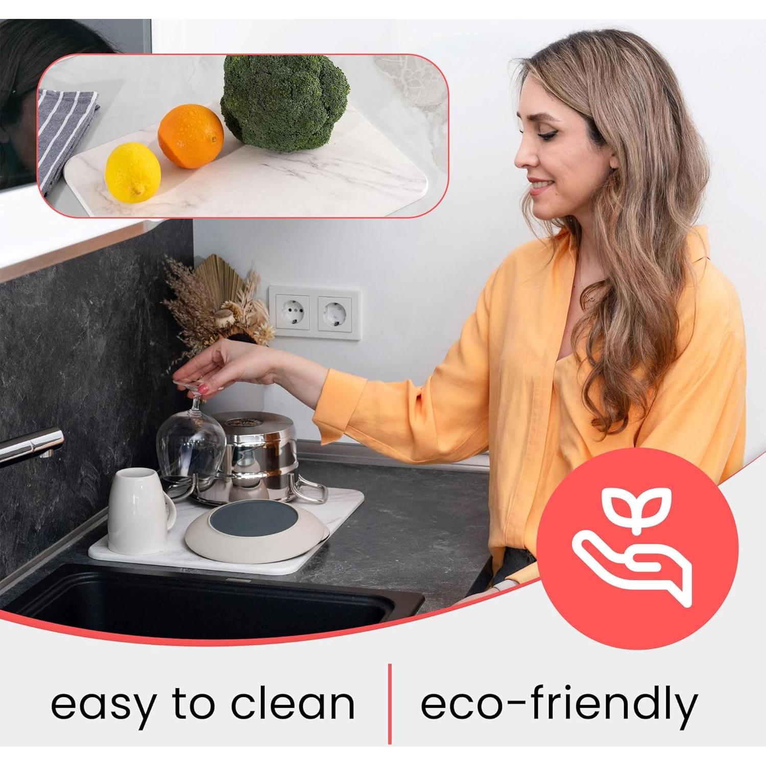 Alfombrilla de Secado de Piedra Diatomácea Wyliepop 30x45cm