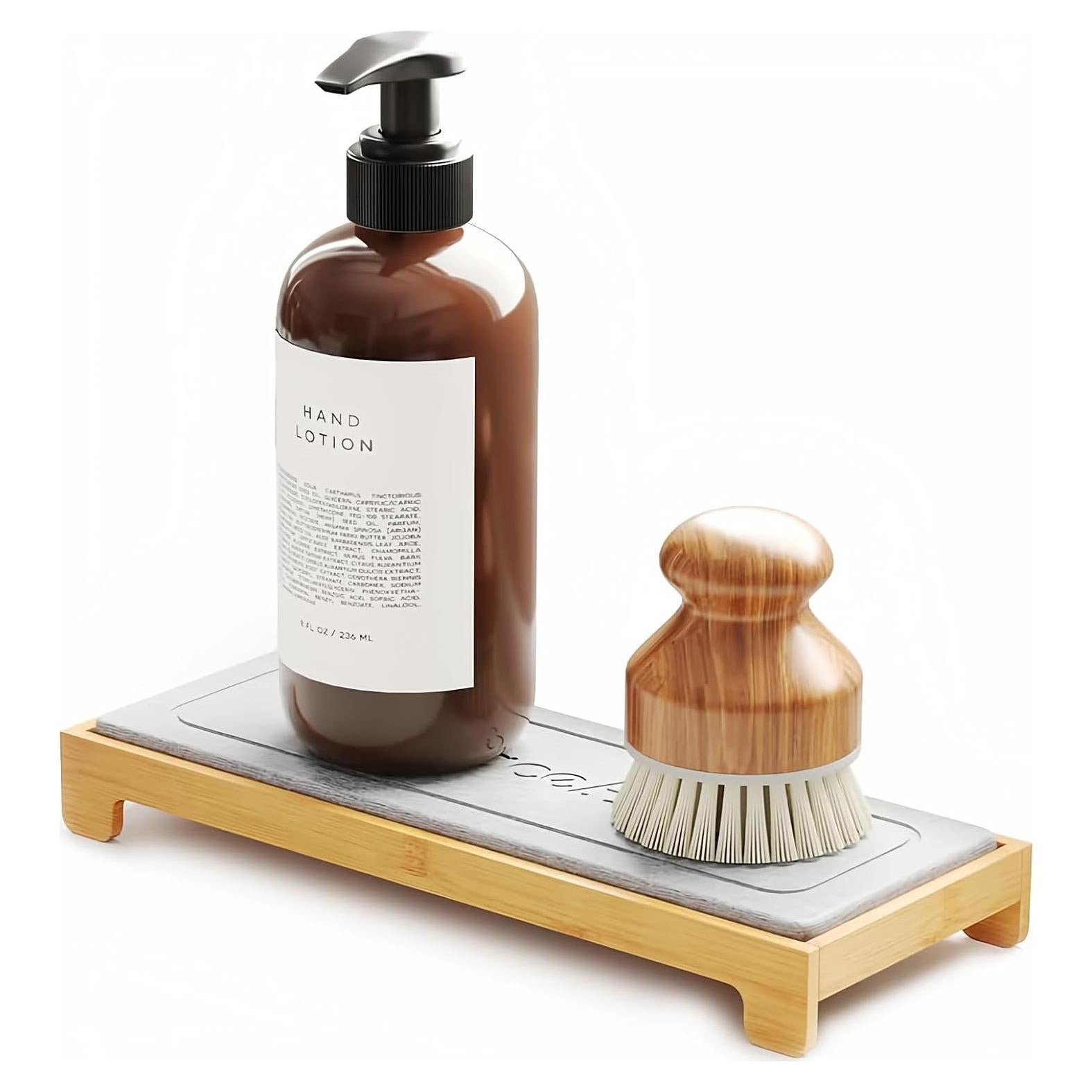 Caddy de Secado Rápido SpaceAid para Fregadero - Bambú Gris