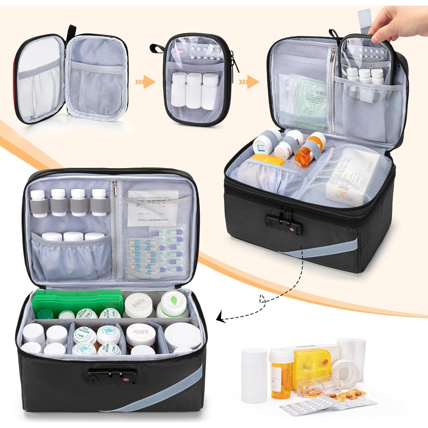 Bolsa de Almacenamiento Trunab con Cerradura Negra 30x20x15cm