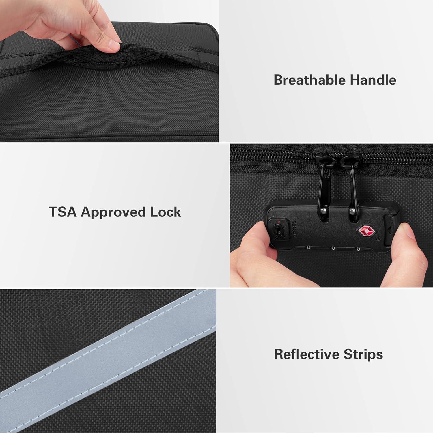 Bolsa de Almacenamiento Trunab con Cerradura Negra 30x20x15cm