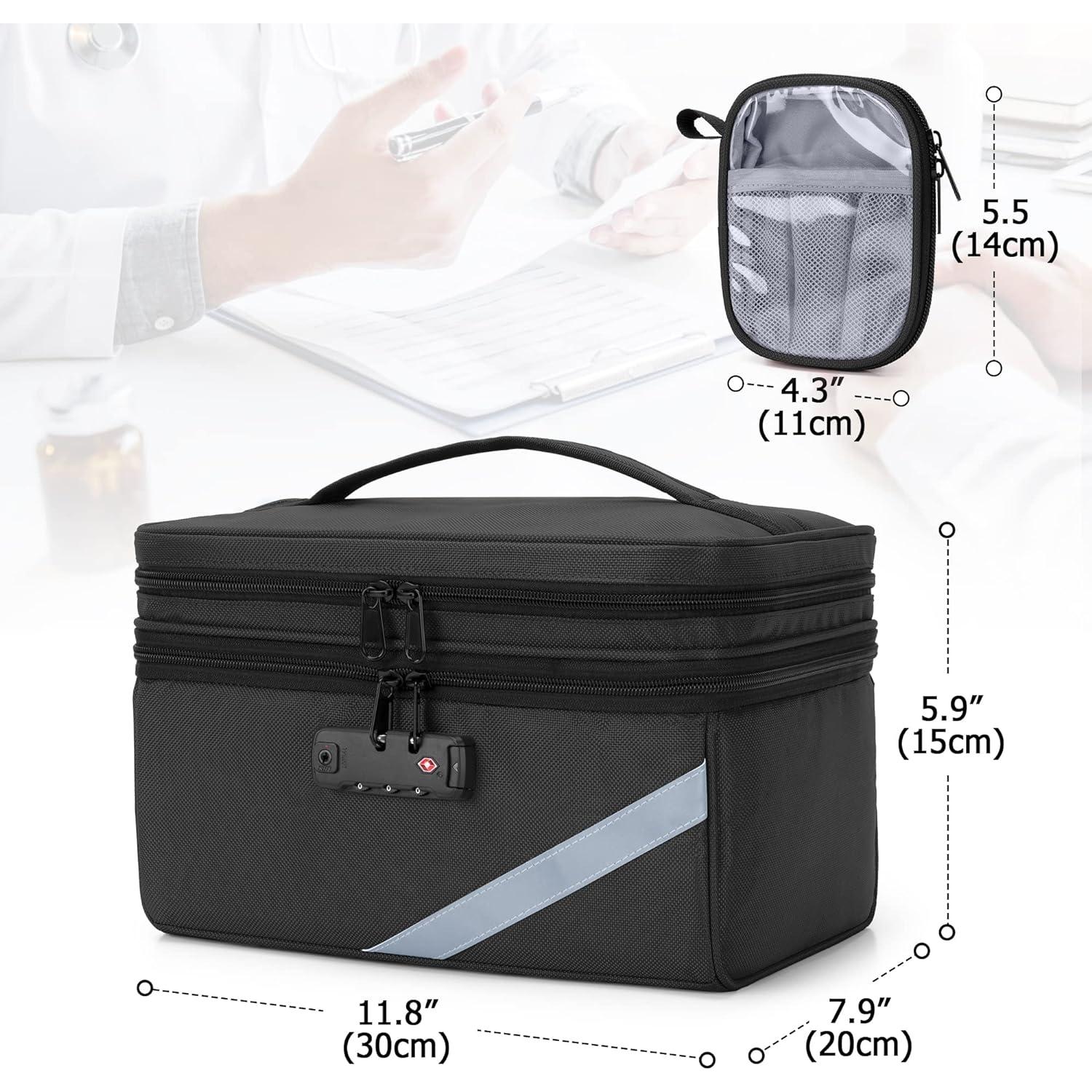 Bolsa de Almacenamiento Trunab con Cerradura Negra 30x20x15cm