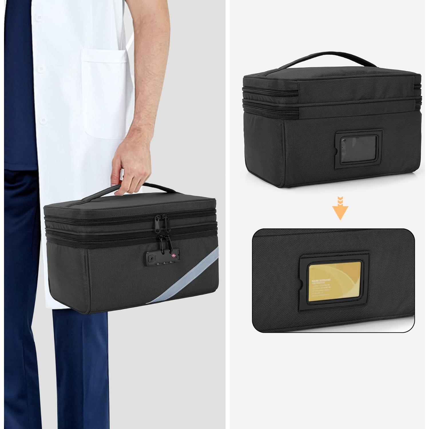 Bolsa de Almacenamiento Trunab con Cerradura Negra 30x20x15cm