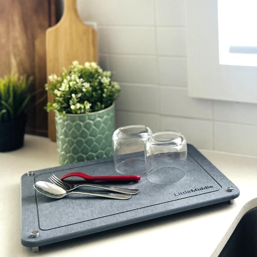 Alfombrilla de Secado de Piedra Diatomácea LittleMiddle 40x30cm