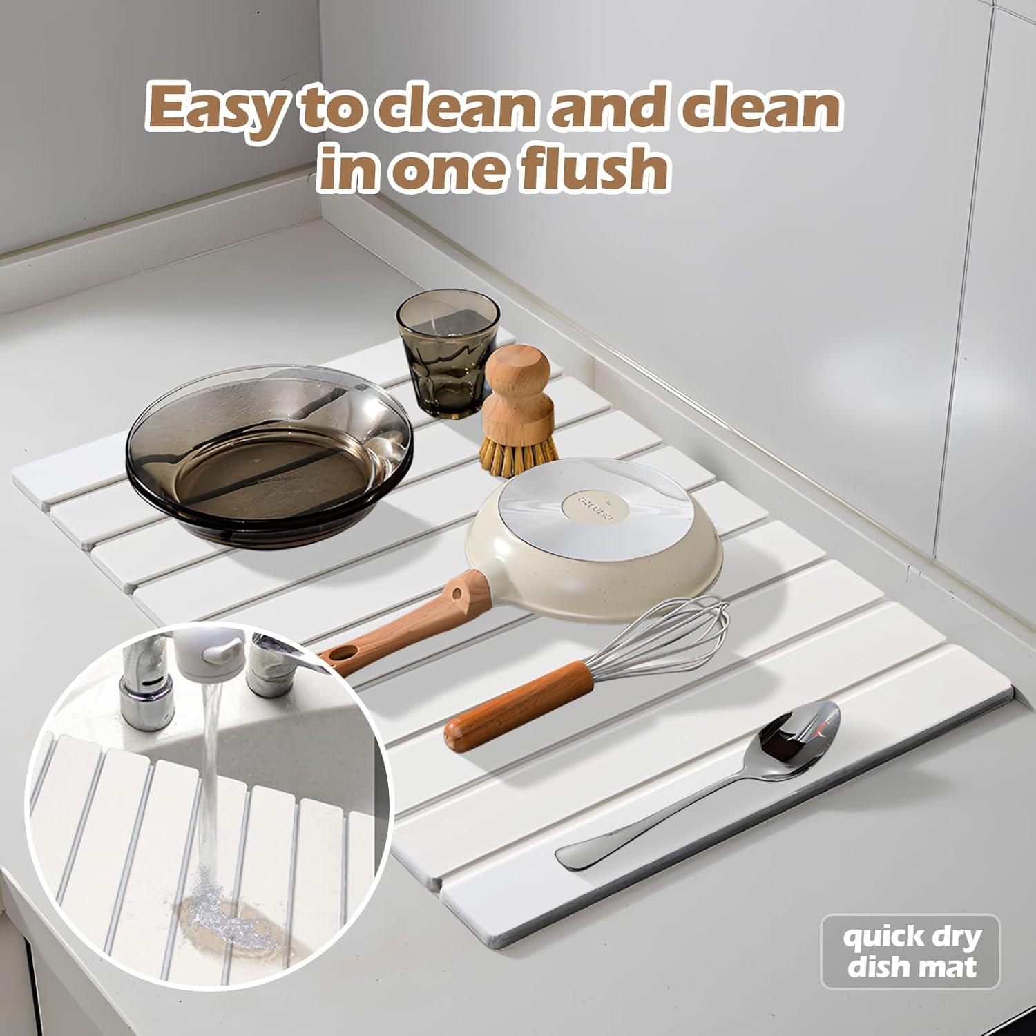 Alfombrilla de Secado de Piedra JINGPIMAOYI 61x40.6cm Plegable