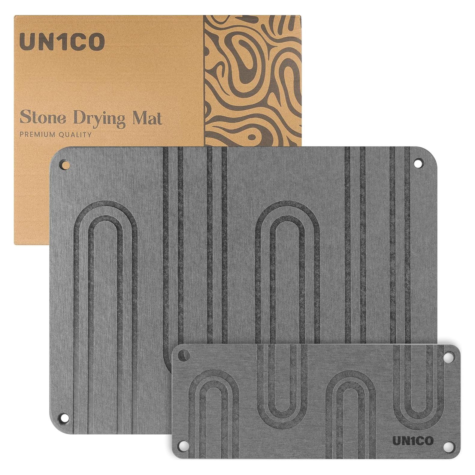 Alfombrilla de Secado de Piedra Diatomita UN1CO - 2 Piezas