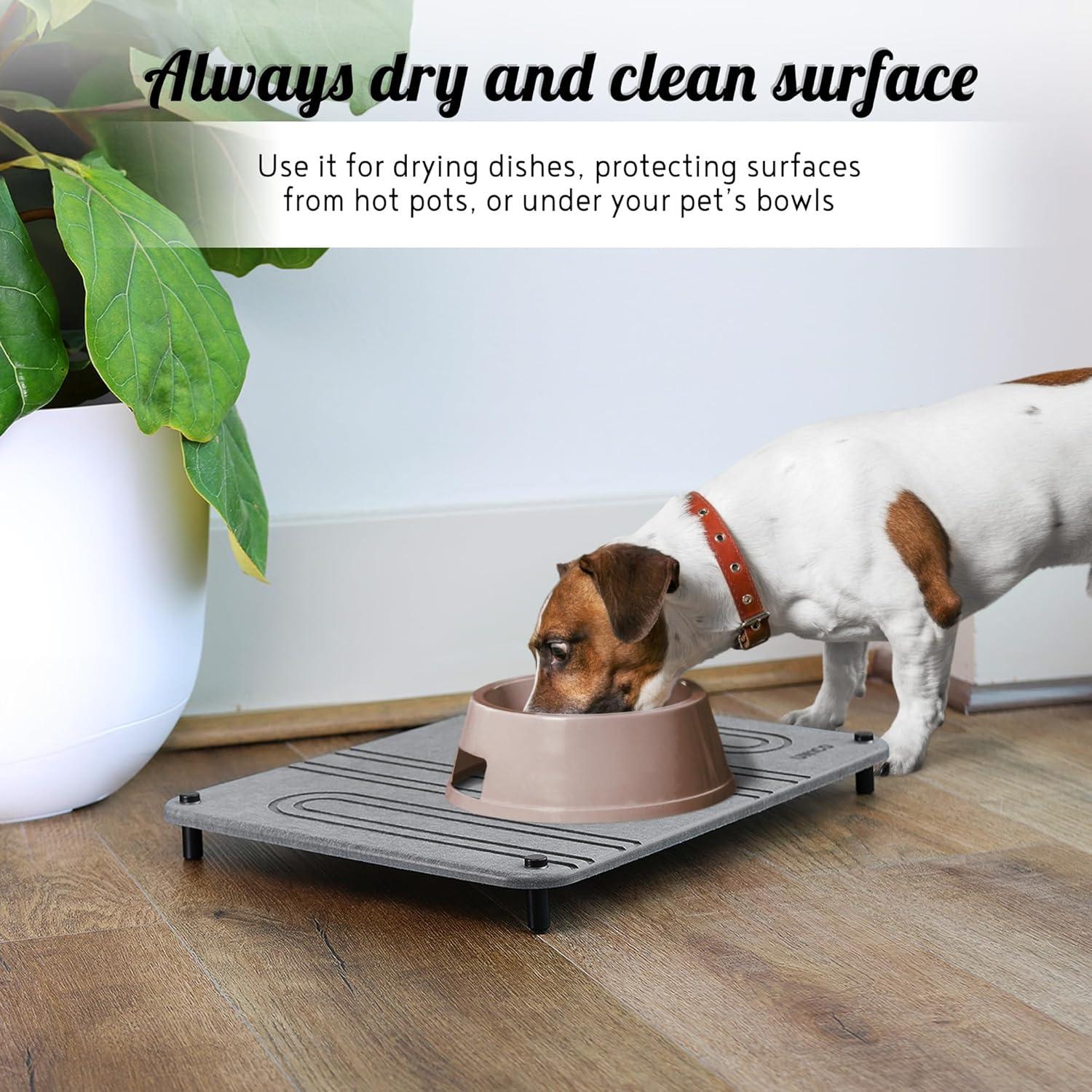 Alfombrilla de Secado de Piedra Diatomita UN1CO - 2 Piezas