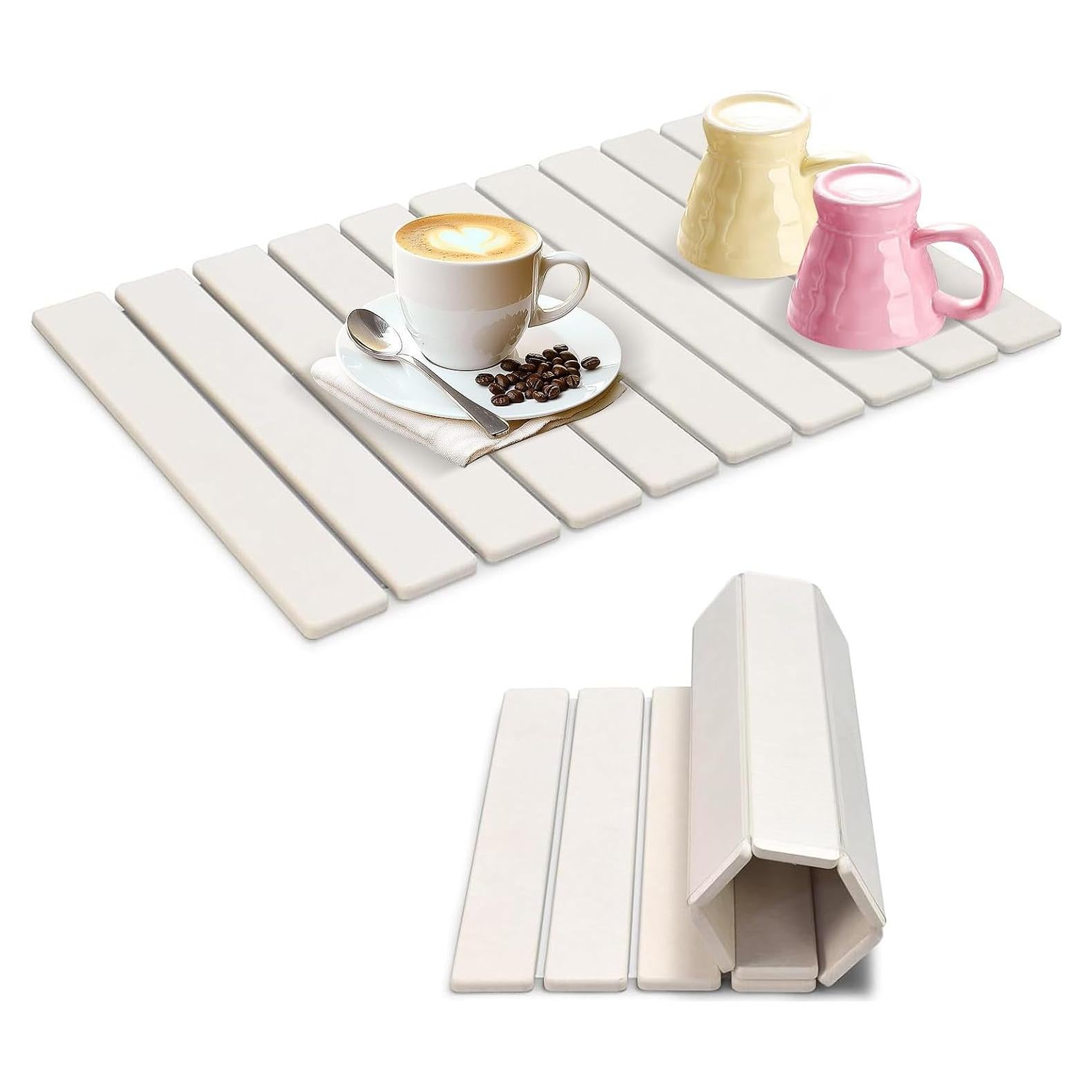 Alfombrilla de Secado de Platos Opaalic 60.96x40.64 cm Diatomácea