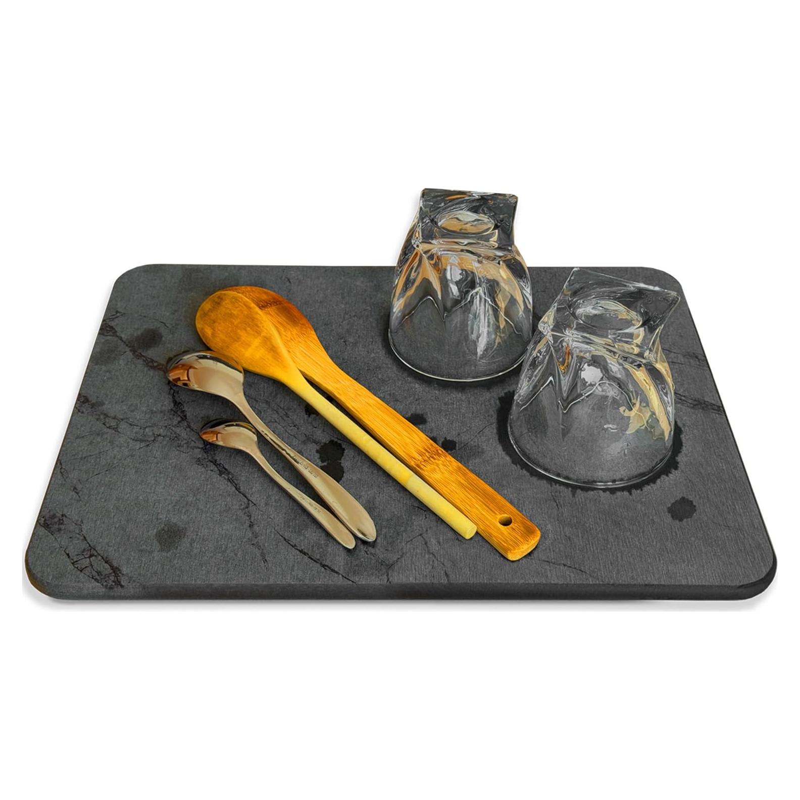 Alfombrilla de Secado de Piedra EDELANA 39.9x30 cm Antideslizante