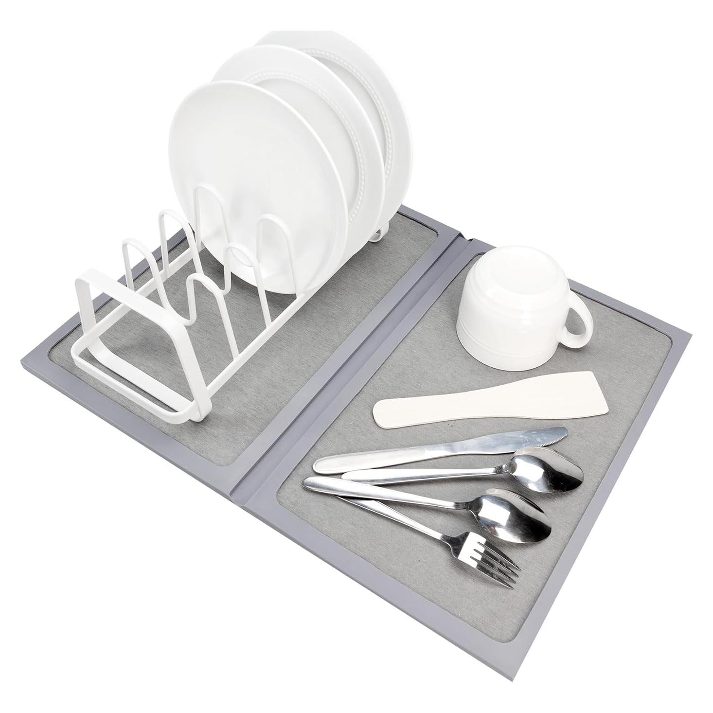 Alfombrilla de Secado de Platos IDL 43x71 cm Ecológica Plegable