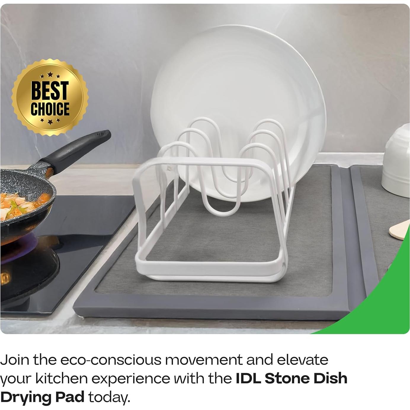 Alfombrilla de Secado de Platos IDL 43x71 cm Ecológica Plegable