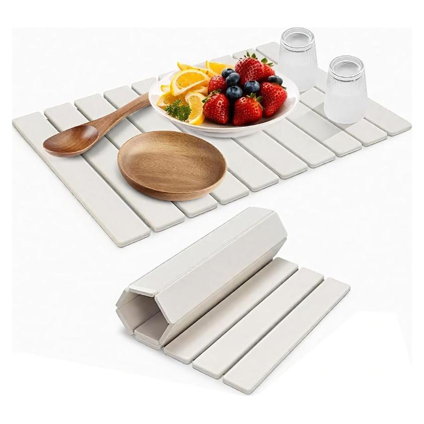 Alfombrilla de Secado de Platos de Piedra SunshineFace 60x39 cm