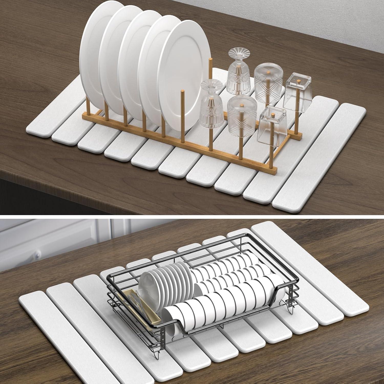 Alfombrilla de Secado Diatomácea NHDOFO 61x41 cm Plegable
