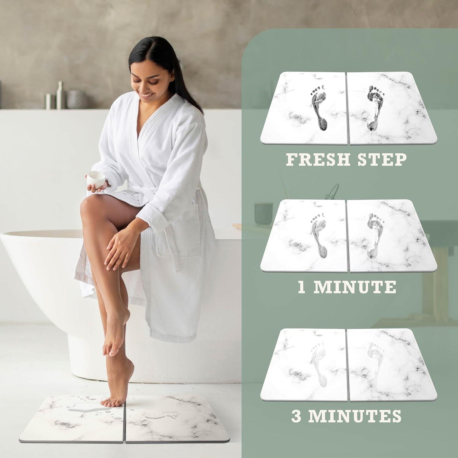 Alfombra de Baño Diatomácea Inspired Living - Antideslizante, Grande