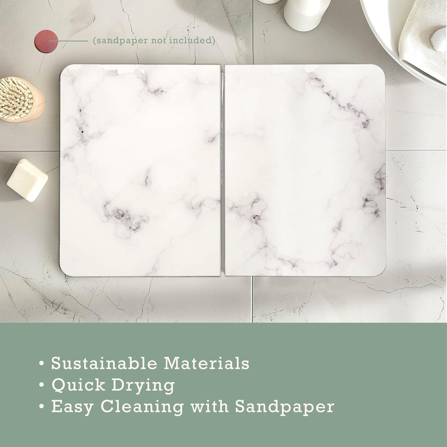 Alfombra de Baño Diatomácea Inspired Living - Antideslizante, Grande