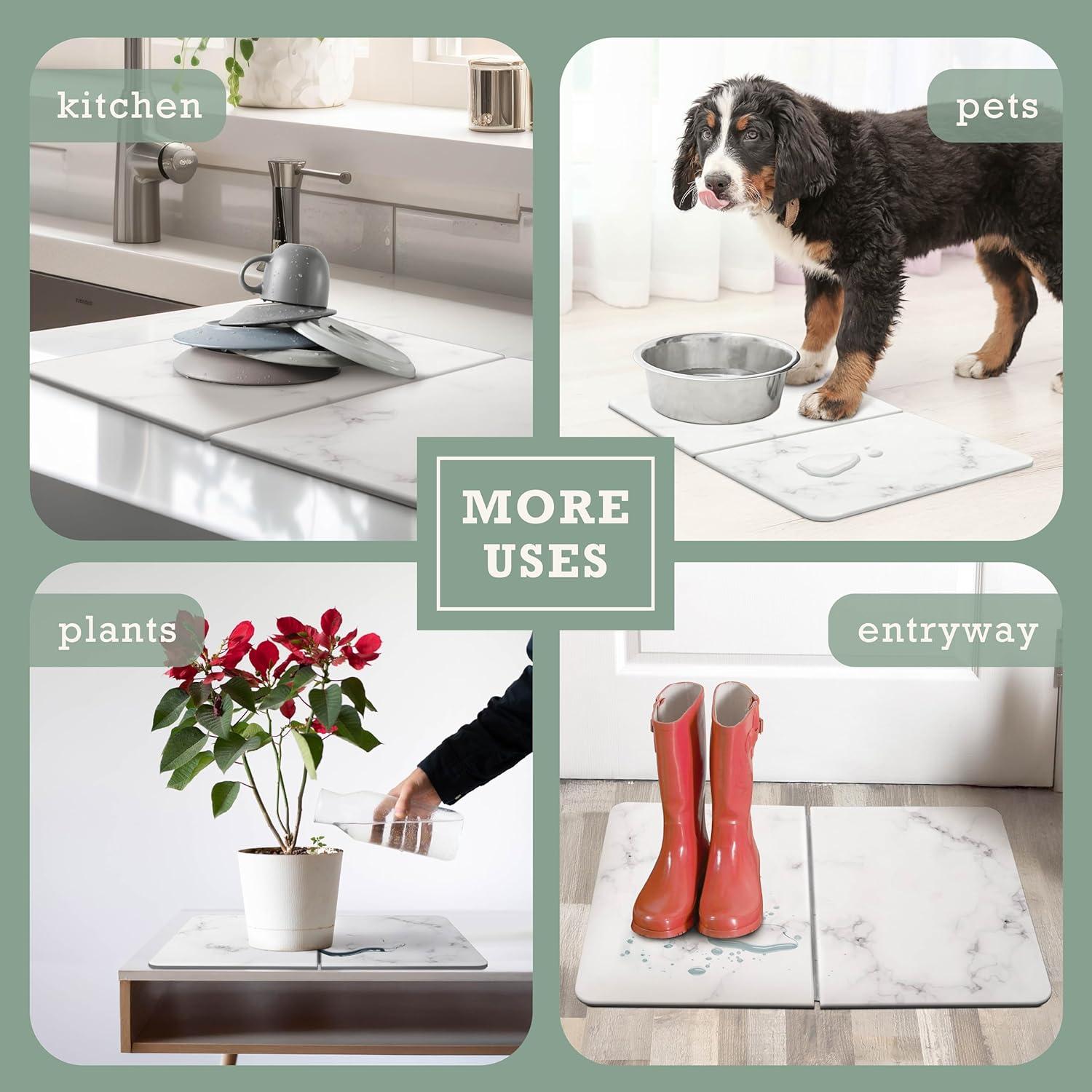 Alfombra de Baño Diatomácea Inspired Living - Antideslizante, Grande